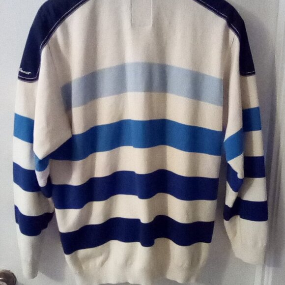 Green Coast Yachting Cotton Pullover Italy Size L - Picture 9 of 16